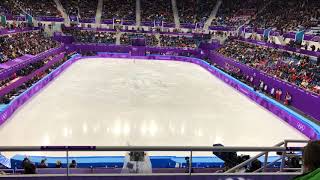 現地映像☆宮原知子選手フィギュア団体戦女子SP平昌オリンピック [upl. by Nannerb]