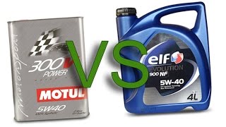 Motul 300V Power 5W40 vs Elf Evolution nf 900 5W40 test [upl. by Ahsenac527]