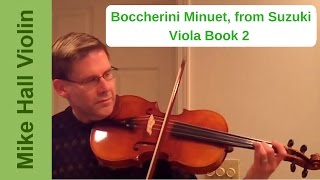 Boccherini Minuet  12 from Suzuki Viola Book 2 [upl. by Elbag]