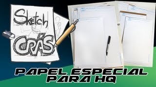 Papel especial para HQ  Sketch Crás [upl. by Ehctav]