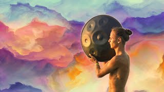 Hang Drum  Tabla  Flute Music  Mystical Yoga Music  Relaxing Music with Bird Sounds  Rain [upl. by Jillane384]