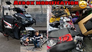 Best Accessories for Yamaha Aerox 155 😍  aerox modification  Aerox 155 Crash guard  Techno khan [upl. by Noelani239]