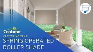 Coolaroo Spring Operated Roller Shades  Assembly Guide [upl. by Suoivart]