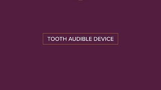 Tooth Audible Device  Ingenium September 2023  Top 10 Projects [upl. by Ludwigg793]