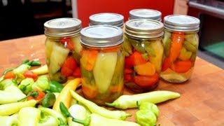 Harvesting amp Canning Hot amp Sweet Peppers [upl. by Suivatco969]