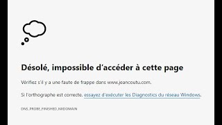 Problèmes de sécurité non privé avec une page Web ou encore inaccessible avec le navigateur Edge [upl. by Efron]