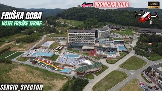 Hotel Fruške Terme i Etno selo Vrdnička kula u Nacionalnom parku Fruška Gora dron snimak izgradnja [upl. by Eek524]