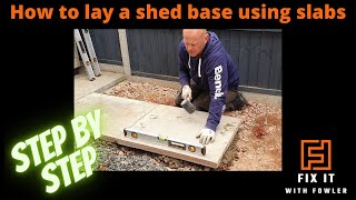 Laying a Shed Base  The Best DIY Method [upl. by Aihsetan]