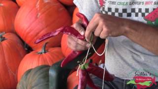 Sichler Farms How To Make A Chile Ristra [upl. by Henson480]