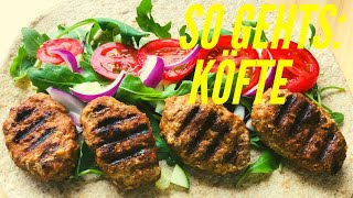 Köfte  Frikadellen  orientalisches Rezept [upl. by Lainahtan]