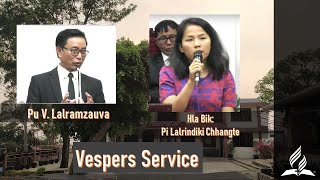 Vespers Service Mizo  April 12 2024 [upl. by Tadio]