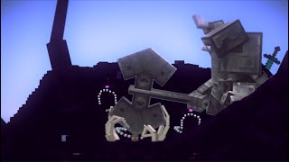 Wither Storm VS Giant Ferrous Wroughtnaut [upl. by Bradman556]