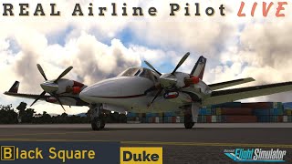 The Turbine Duke  PT6 Turboprops in the Mountains  Real Pilot  msfs2020 duke justflight [upl. by Ilera]