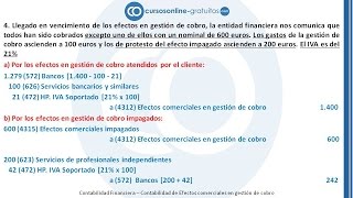 Contabilidad de Efectos comerciales en gestión de cobro [upl. by Eenattirb25]