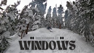 WINDOWS at BRECKENRIDGE ski resort POV [upl. by Dorsman352]