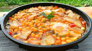 GARBANZOS CON PISTO de Verduras Receta Rápida Rica y Económica 👍🏻  GUILLE RODRIGUEZ [upl. by Godliman]