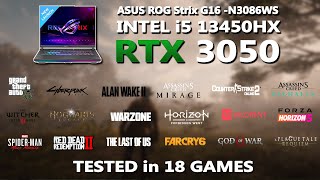 ASUS ROG Strix G16  RTX 3050 6GB  i5 13450HX Gaming Benchmark Test in 2024  Tested in 18 Games [upl. by Ennaesor]