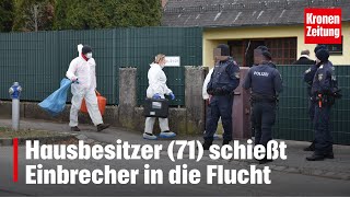 Hausbesitzer 71 schießt Einbrecher in die Flucht  kronetv NEWS [upl. by Bocaj]