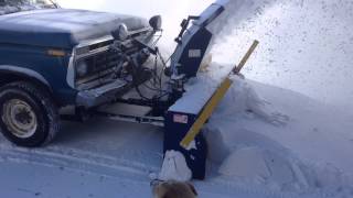 TRUCK MOUNTED SNOW BLOWER IN ACTION1 [upl. by Eignav]