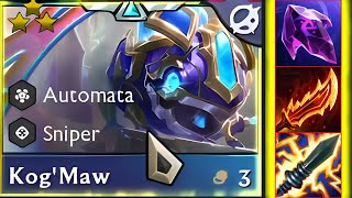 Thunder Build KogMaw ⭐⭐⭐ 3 Star  No Counter  ft HyperVelocity Anomaly  TFT SET 13 [upl. by Laurianne]