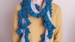 How to Crochet a Ruffle Scarf [upl. by Danette]