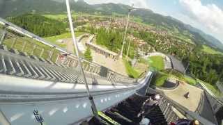 Ski Jumping Oberstdorf Training Day HS106  GoPro 2013 [upl. by Aidnahs]