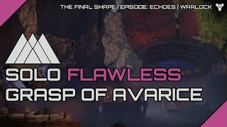 Destiny 2  Solo Flawless Grasp of Avarice on Prismatic Warlock  Episode Echoes [upl. by Odom]