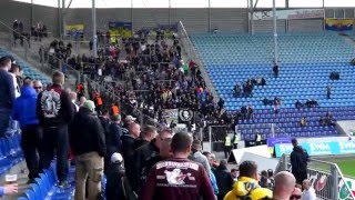 1FC Magdeburg  Lok Leipzig Ankunft der Lok Fans im Stadion [upl. by Cogn]