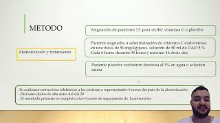 VITAMINA C INTRAVENOSA EN ADULTOS CON SEPSIS EN LA UNIDAD DE CUIDADOS INTENSIVOS [upl. by Covell606]