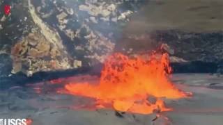 Un étonnant lac de lave se forme sur un volcan hawaïen [upl. by Amery840]