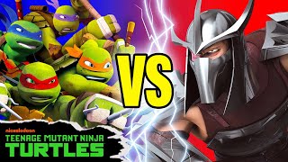 Four Turtles VS One Shredder FIVE ROUNDS of Epic Battles  Teenage Mutant Ninja Turtles [upl. by Retep]