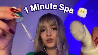 ASMR doing your midnight skin care in 1 minute😶‍🌫️😴 [upl. by Eannej955]