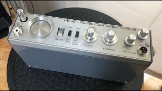 TRIO now Kenwood TR1000 with builtin transmission VFO [upl. by Jacobs953]