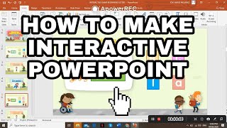 HOW TO MAKE AN INTERACTIVE POWERPOINT  EASY steps [upl. by Daphene]