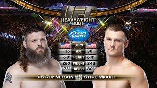 Roy Nelson vs Stipe Miocic Full Fight [upl. by Eniger]