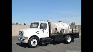 1992 International 4700 Novachem Herbicide Spray Truck [upl. by Volnay]