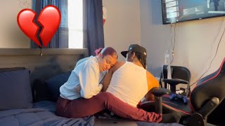 Randomly CRYING Prank On My Boyfriend Cute Reaction [upl. by Aonehc]