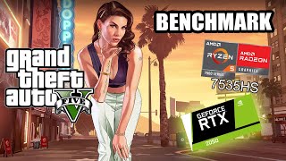 Grand Theft Auto V  Geforce RTX 2050 4GB  Ryzen 5 7535HS  1080p GTA 5 Benchmark [upl. by Eldreda]