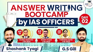 UPSC Mains Answer Writing Bootcamp By IAS Officer  Day 2  UPSC CSE Toppers  StudyIQ IAS [upl. by Tiffany]