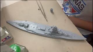 Ijn Nagato 1700 Waterline Aoshima [upl. by Notsecnirp485]