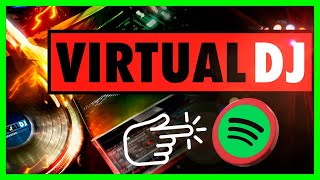 😱Como Poner un 🔴BOTON DE SPOTIFY🔴 en VIRTUAL DJ🔴 para REPRODUCIR Toda la MUSICA🎧  PASO A PASO  🎧 [upl. by Melar]