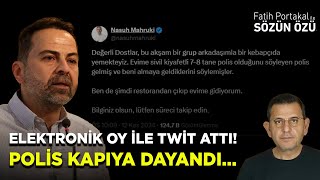 ELEKTRONİK OY İLE TWİT ATTI POLİS KAPIYA DAYANDI [upl. by Aubreir]