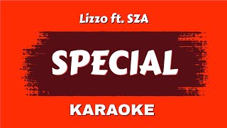 Lizzo ftSZA  Special Karaoke Version [upl. by Enneillij]