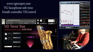 Saxophone subtone Kontakt sound library breath controller TEControl WAV [upl. by Kciredorb]