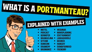 Portmanteau Explained with Examples  English Portmanteaus  Motel  Brunch  Podcast [upl. by Ahsekram]