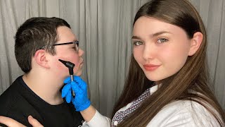 ASMR Cranial Nerve Exam on Real Patient  Testing the 5 Senses [upl. by Cardew767]