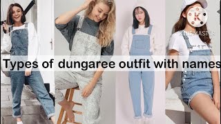 Types of dungaree outfit with names Trendy Fashion [upl. by Einhpad]