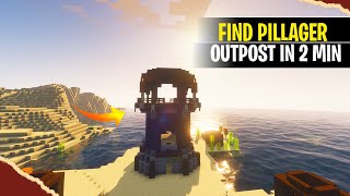 FIND PILLAGER IN 2 MIN  HOW TO FIND A PILLAGER OUTPOST IN MINECRAFT [upl. by Luapleahcim]