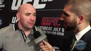 UFC 162 Dana White Talks Anderson Silva Roy Jones Jr and More [upl. by Balmuth677]