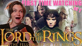 FIRST TIME WATCHING The Lord of the Rings The Fellowship of the Ring  Movie Reaction  part one [upl. by Eneluqcaj]